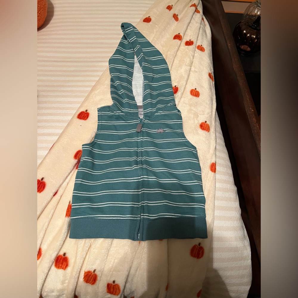 NEW W/O TAG | Carter’s 18 Months Short Sleeve Dinosaur Zip-Up